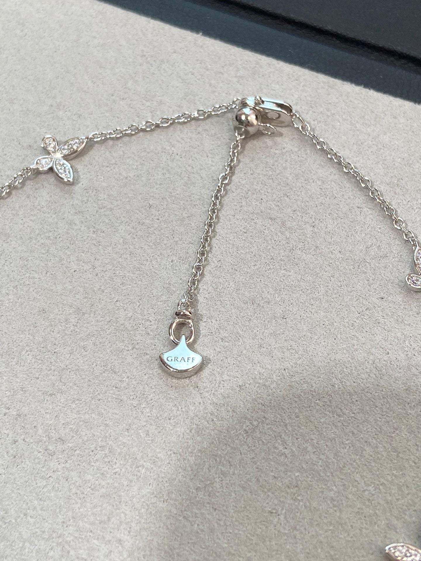 Graff Classic Butterfly Petite Cubic Zirconia Silver Necklace