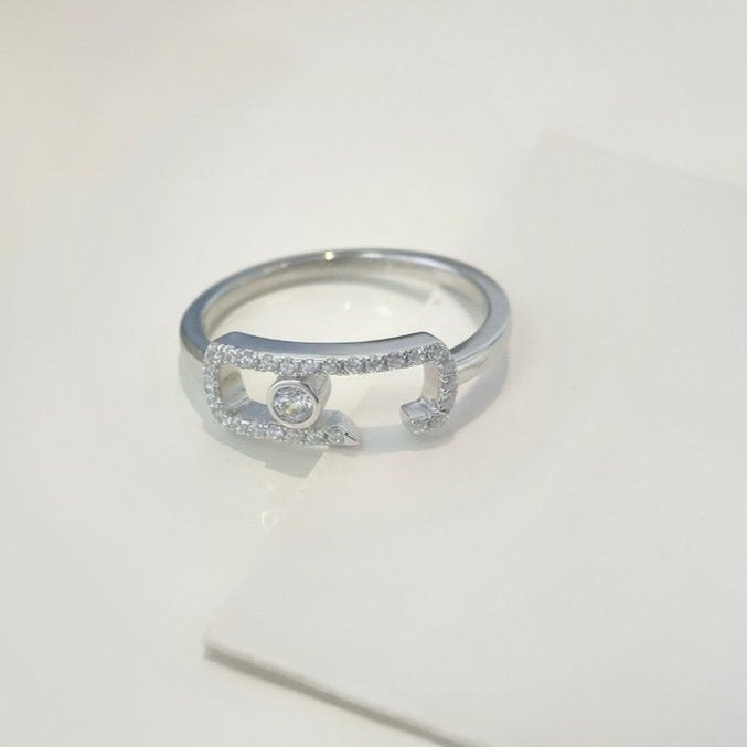 Messika Move Uno Open Ring Cubic Zirconia