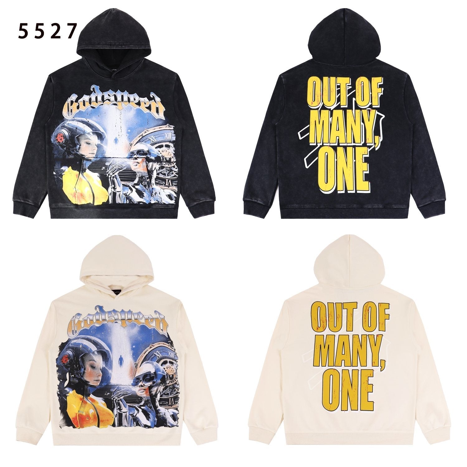 Godspeed Out of Many One Graphic Hoodie — comparison