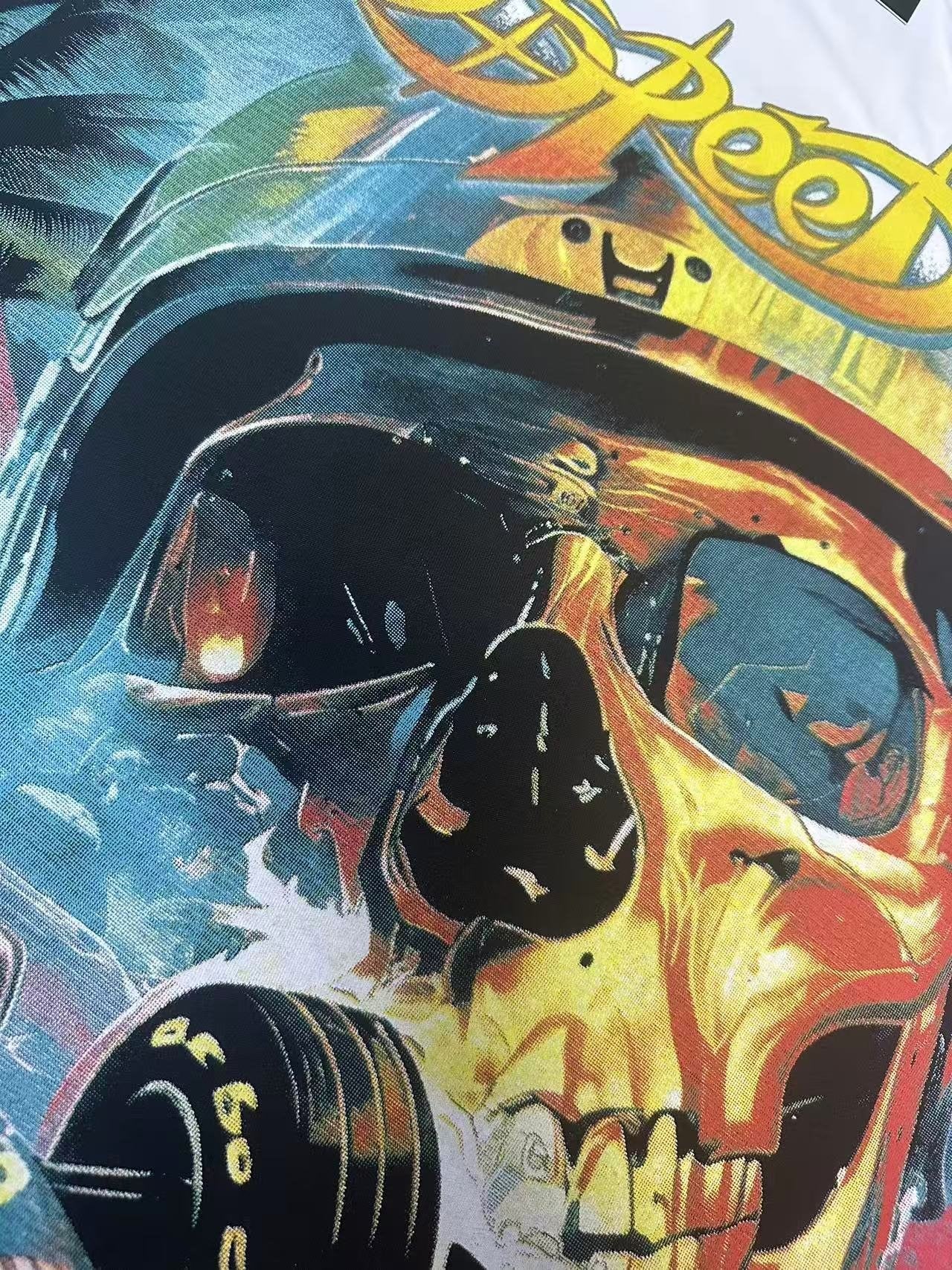 Godspeed Racing Skull Graphic Short-Sleeve T-Shirt — detail