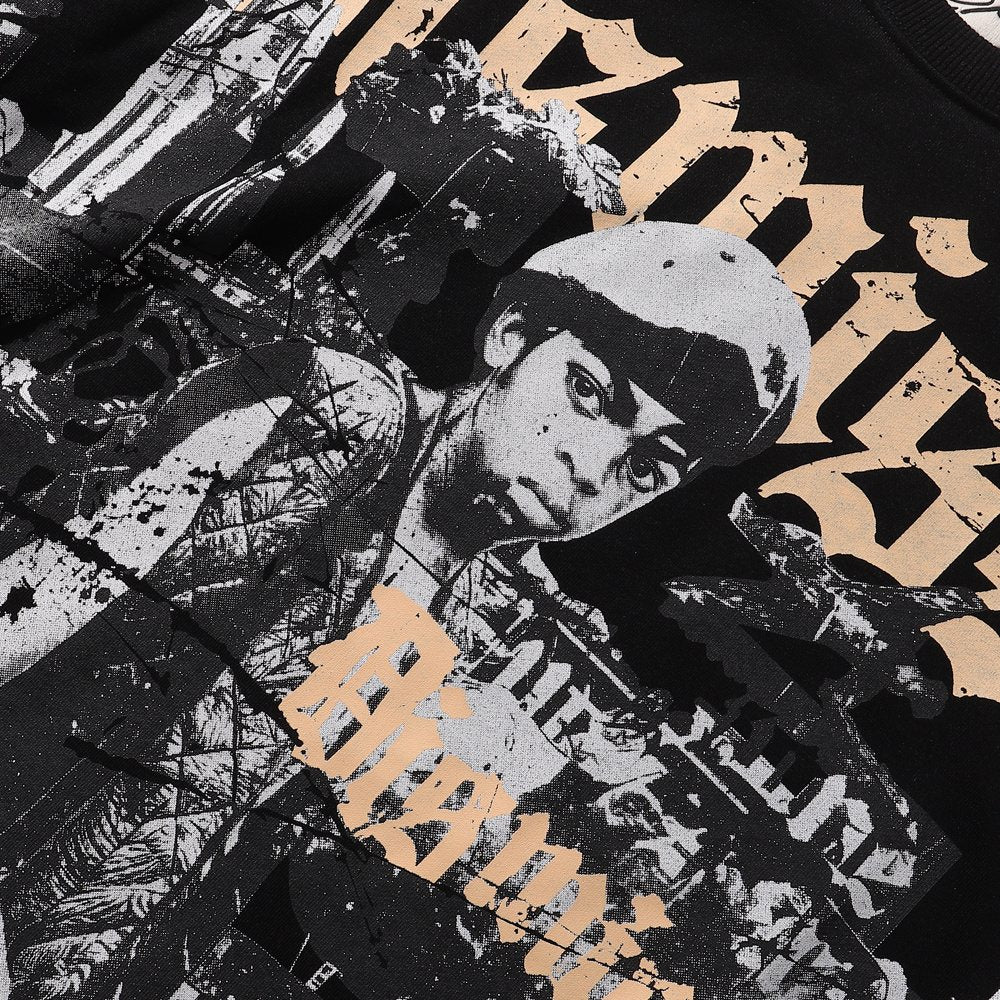 BKYS Revival Dismiss Photo-Collage Cropped T-Shirt — detail