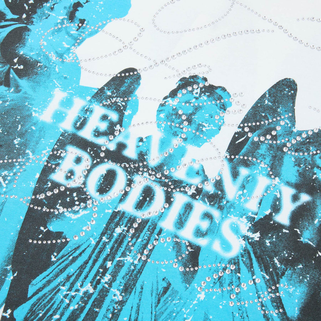 FIRST ROW Statues Rhinestone Graphic T-Shirt — detail