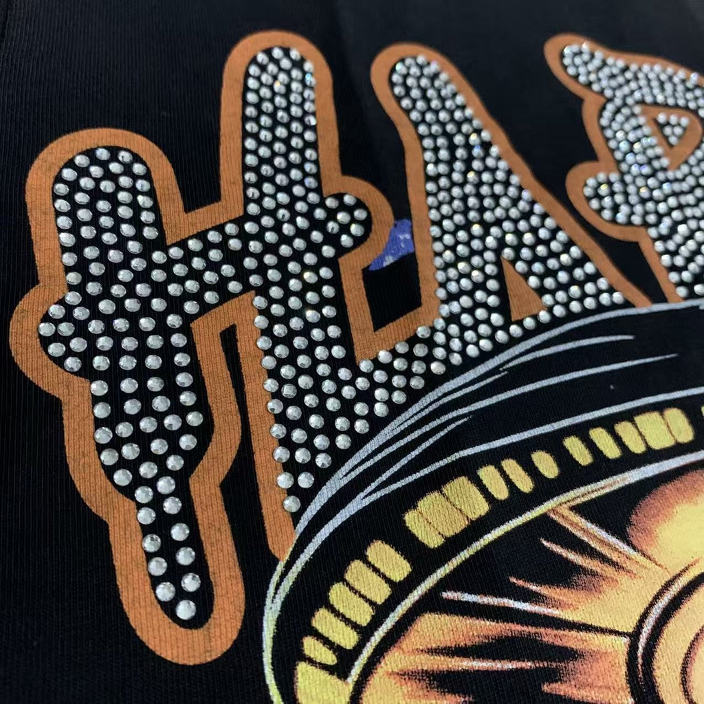 HARMONY UFO City Rhinestone Graphic T-Shirt — detail