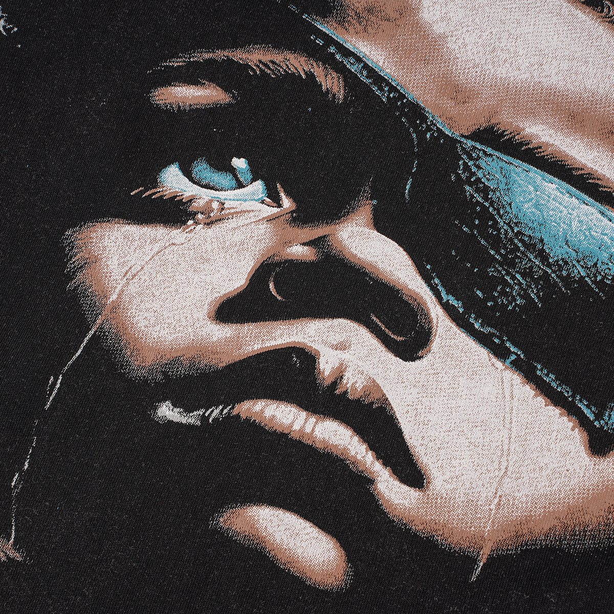 Godspeed Portrait Skull Distressed Short-Sleeve T-Shirt — detail