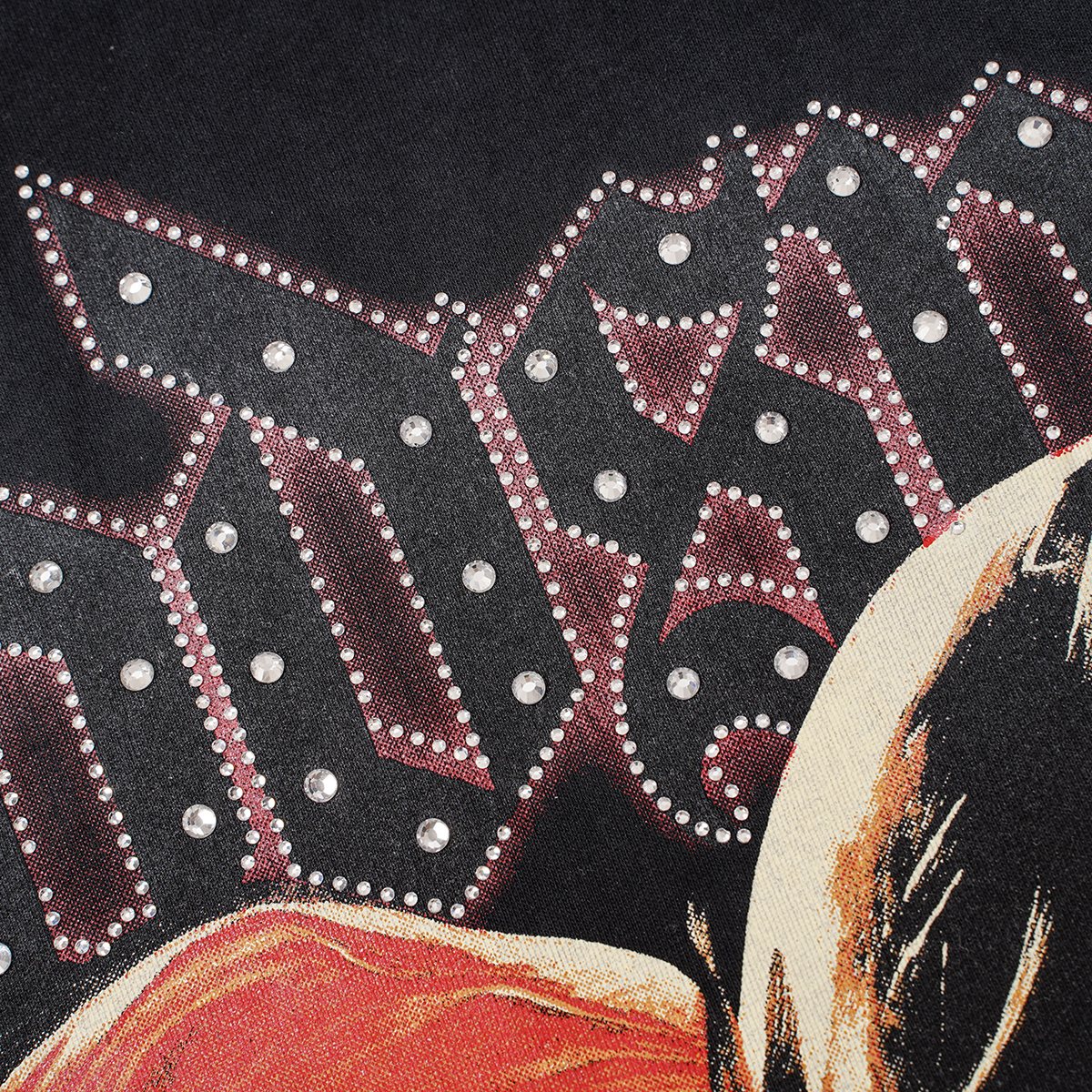 Godspeed 69 Football Skull Graphic T-Shirt — detail