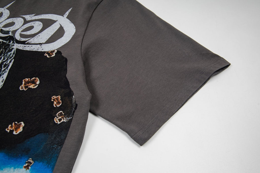 Godspeed Skull & Car Graphic Short-Sleeve T-Shirt — detail