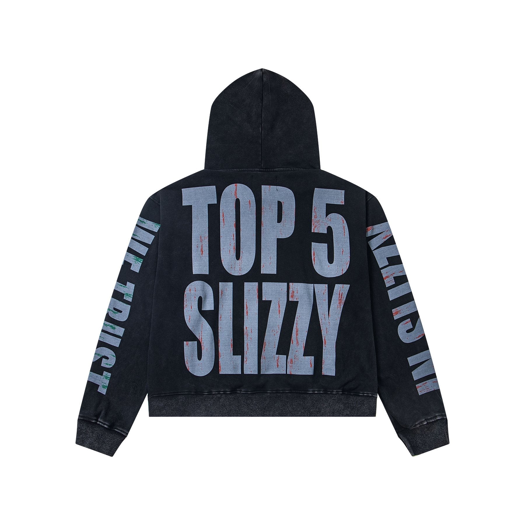 Godspeed Top 5 Slizzy Graphic Hoodie — back