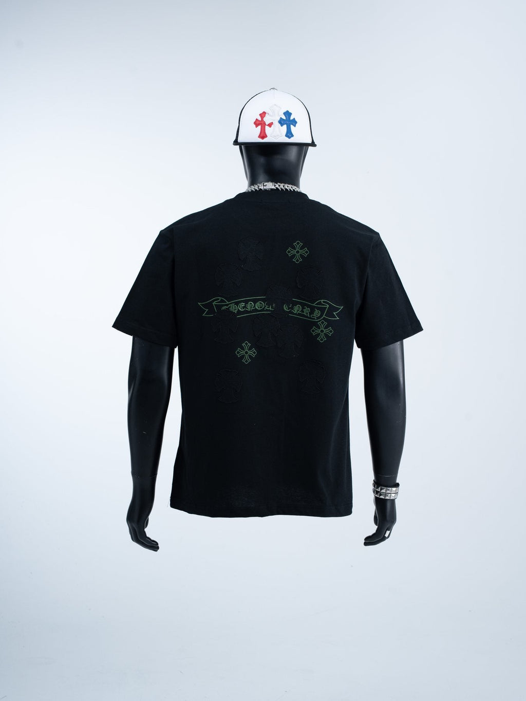 Chrome Hearts Cross Banner Graphic T-Shirt — back