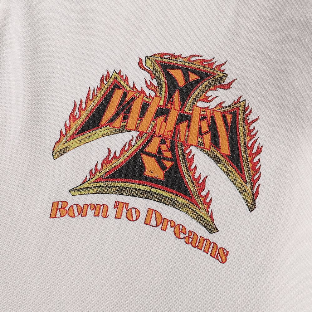 VALE USA Reborn Cross Flame Zip Hoodie — detail