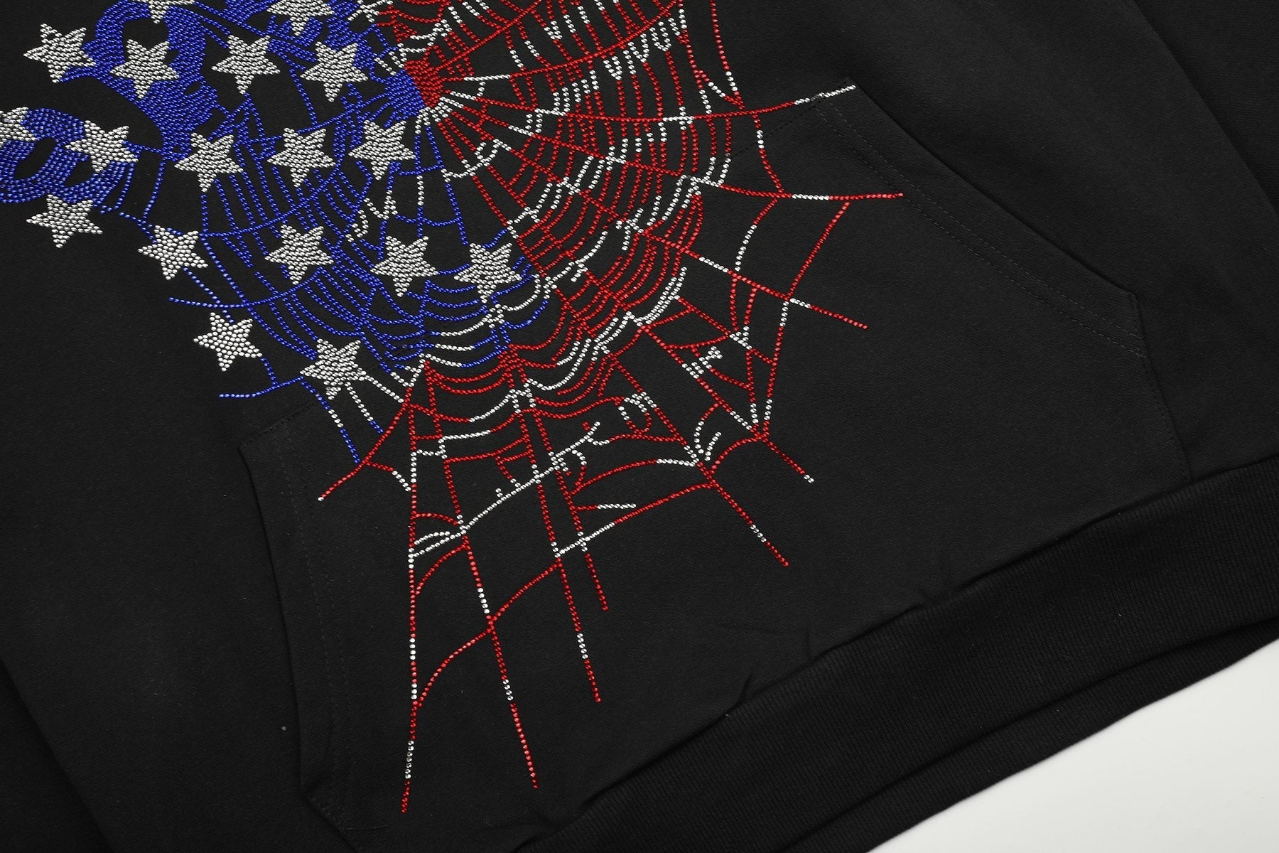Sp5der Rhinestone Web Graphic Matching Set — detail