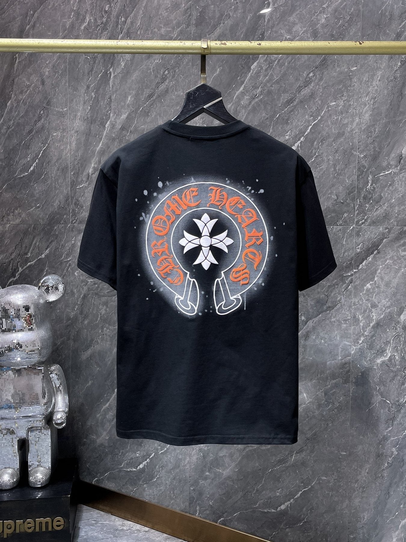 Chrome Hearts Splatter Horseshoe Graphic T-Shirt — back