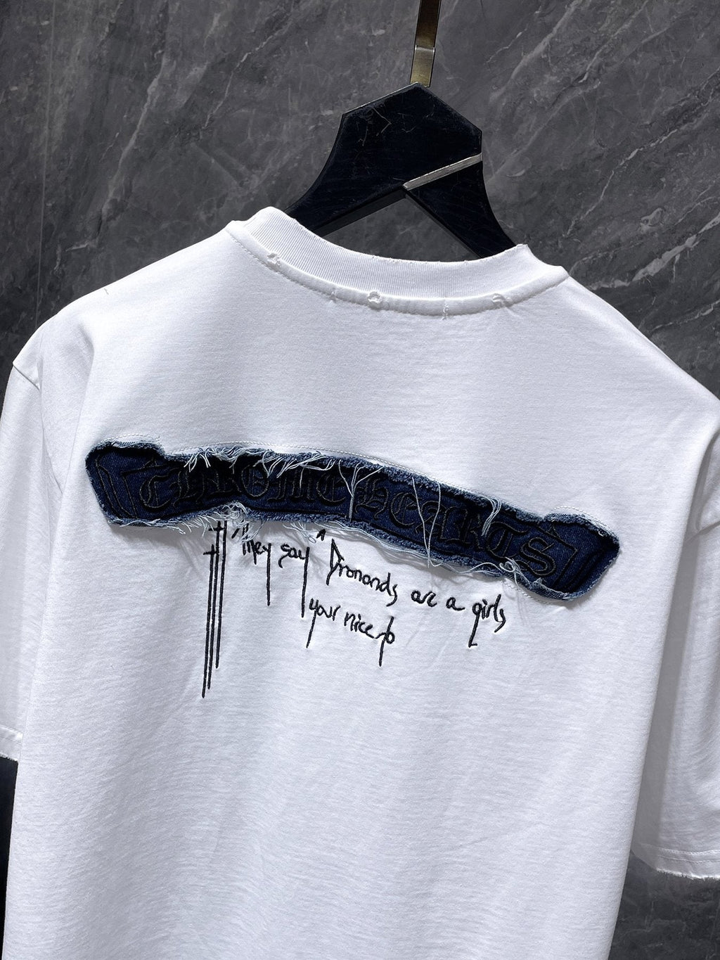 Chrome Hearts Cross Patch Graphic T-Shirt — detail