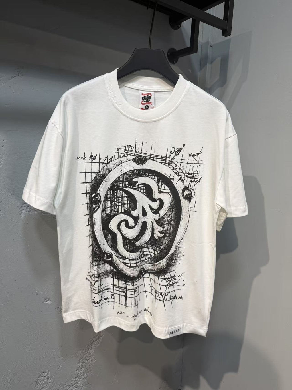 ASAALL Circular Technical Graphic T-Shirt — front