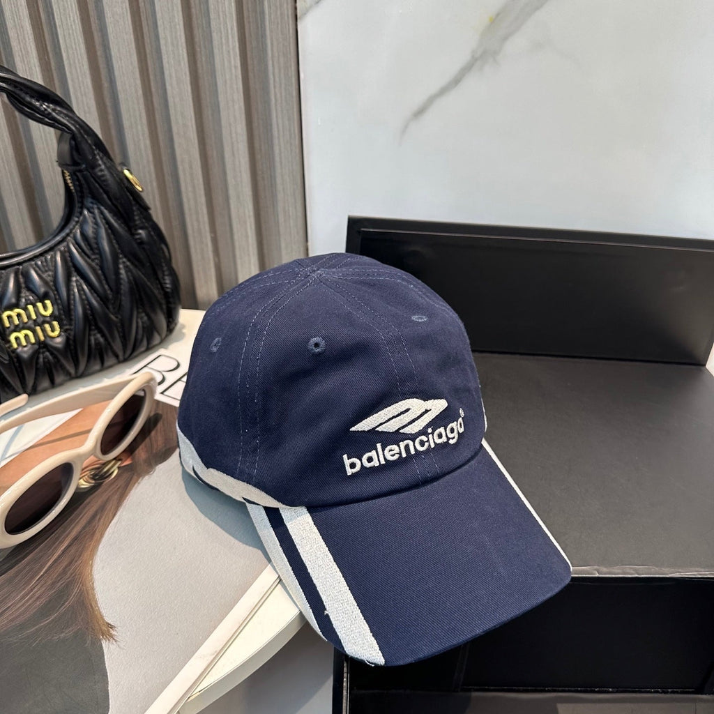 Modern Minimalist Baseball Cap - Embroidered Cotton Unisex Hat